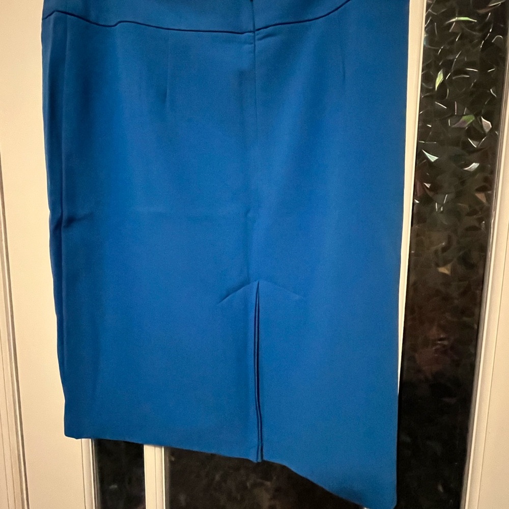 New York & Co blue pencil skirt Size 10 - Picture 2 of 8
